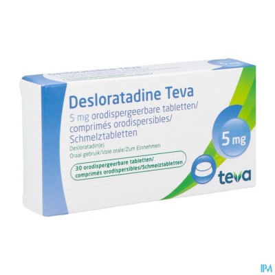 Desloratadine Teva 5mg Orodisp Tabl 30 X 5mg