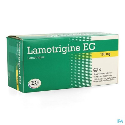 Lamotrigine EG 100Mg Tabl Disp 90X100Mg