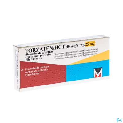 Forzaten/hct 40mg/ 5mg/25mg Filmomh Tabl 28