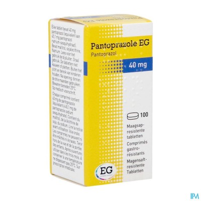 Pantoprazole EG 40Mg Maagsapresist Tabl 100X40Mg