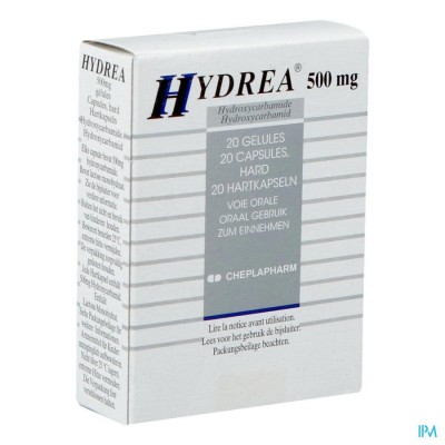 Hydrea Caps 20 X 500mg Alu/pvc/pvdc