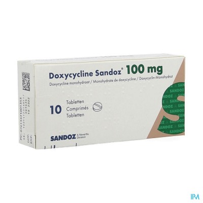 Doxycycline Sandoz Comp Pp/alu 10x100mg