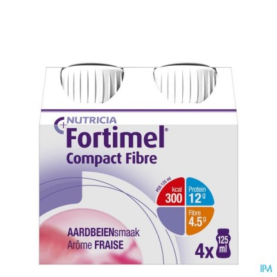 FORTIMEL COMPACT AARDBEI 4X125ML