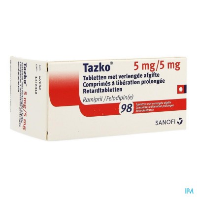 Tazko 5mg/5mg Impexeco Verl.afg. Comp Blist.98 Pip