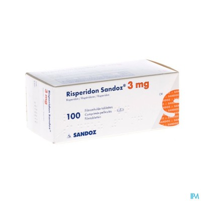 Risperidon Sandoz Comp Pell 100 X 3mg