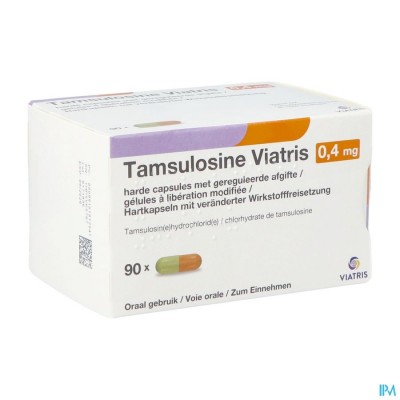 Tamsulosine Viatris 0,4mg Caps 90