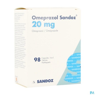 OMEPRAZOL SANDOZ 20 MG PI PHARMA CAPS 98X20MG PIP