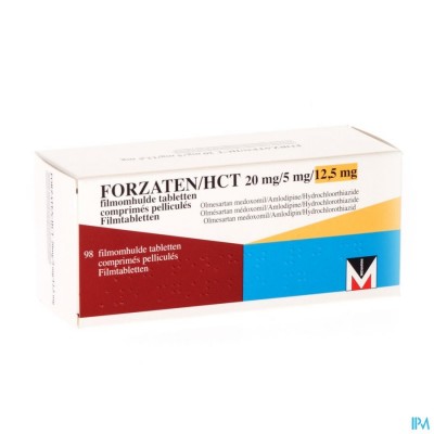 Forzaten/hct 20mg/ 5mg/12,5mg Filmomh Tabl 98