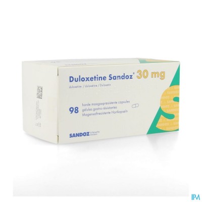 Duloxetine Sandoz 30mg Caps Hard Maagsapresist. 98