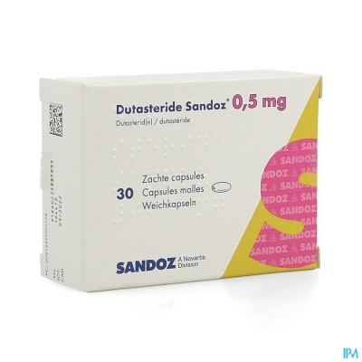 Dutasterid Sandoz 0,5mg Zachte Caps 30 X 0,5mg