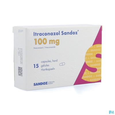 Itraconazole Sandoz Caps 15x100mg