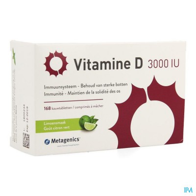 Vitamine D 3000iu Metagenics Tabl 168