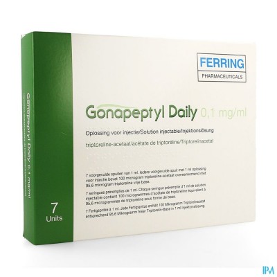 Gonapeptyl Daily 0,1mg/ml Opl Inj Voorgev.spuit 7