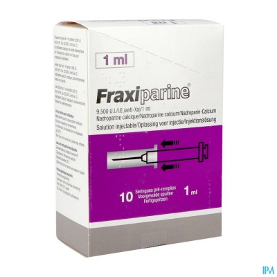 Fraxiparine Ser 10 X 1,0ml 9500 Ui Axa