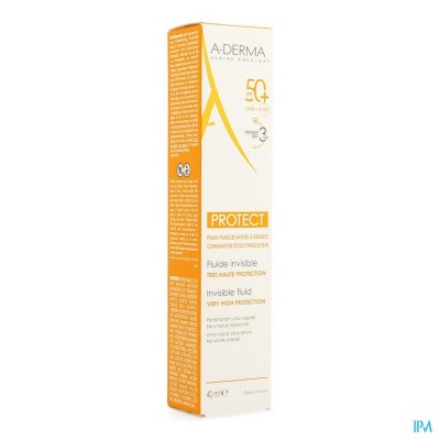 ADERMA PROTECT FLUIDE INVISIBLE 40ML