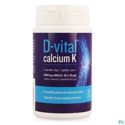 D VITAL CALCIUM K CAPS 180