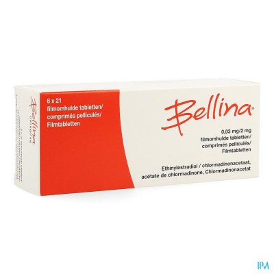 Bellina 0,03mg/2mg Comp 6 X 21