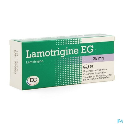 Lamotrigine EG  25Mg Tabl Disp 30X25Mg