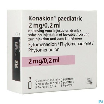 Konakion Paediatric Amp 5 0,2ml/2mg