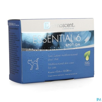 Essential 6 Spot-on Kat Pipet 4x0,6ml