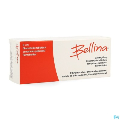 Bellina 0,03mg/2mg Comp 6 X 21