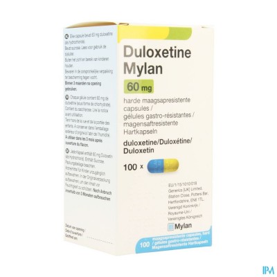 Duloxetine Mylan Maagsapresist Caps 100 X 60mg