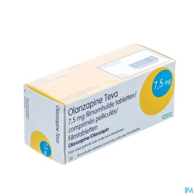 Olanzapine Teva 7,5mg Filmomh Tabl 56 X 7,5mg