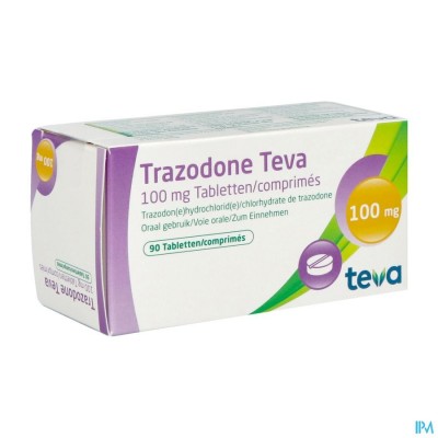 Trazodone Teva Tabl 90 X 100mg