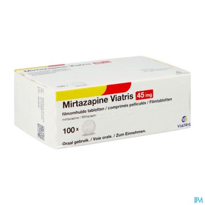 Mirtazapine Viatris 45mg Filmomh Tabl 100