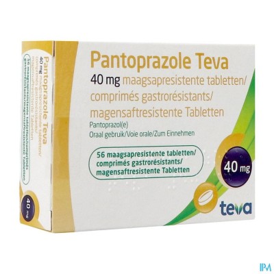 Pantoprazole Teva 40mg Maagsapresist Comp 56 Blis