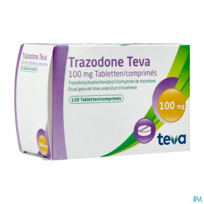 Trazodone Teva Tabl 120 X 100mg