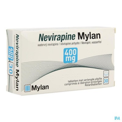 Nevirapine Viatris 400mg Tabl Verlengde Afgifte 30