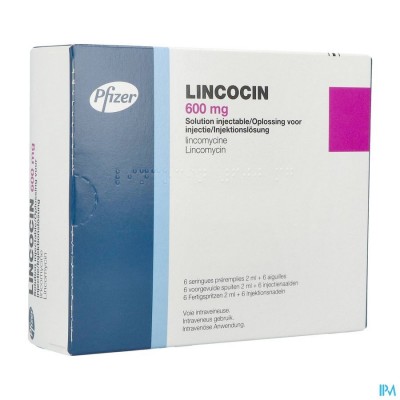 Lincocin Amp Ser Inj 6 X 600mg/2ml