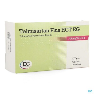 Telmisartan Plus Hct EG 40mg/12,5mg Tabl 98