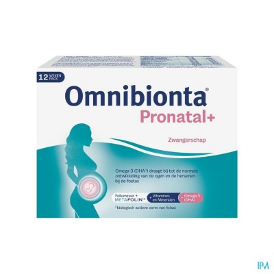 Omnibionta Pronatal+: 12 weken Pack (84 tabletten+84 capsules)