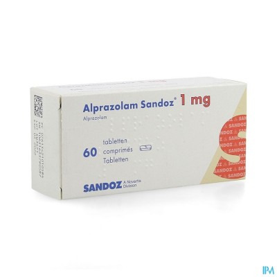 Alprazolam Sandoz 1,00mg Comp 60 X 1,00mg