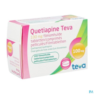 Quetiapine Teva 100mg Filmomh Tabl 100