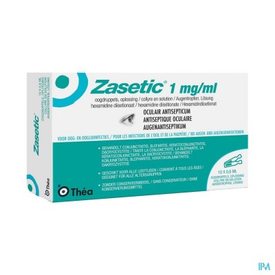 Zasetic 1mg/ml Opl Ud Oogdruppels 10x0,6ml