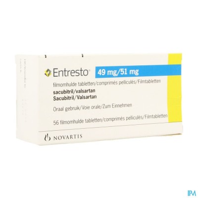 Entresto 49mg/ 51mg Filmomh Tabl 56