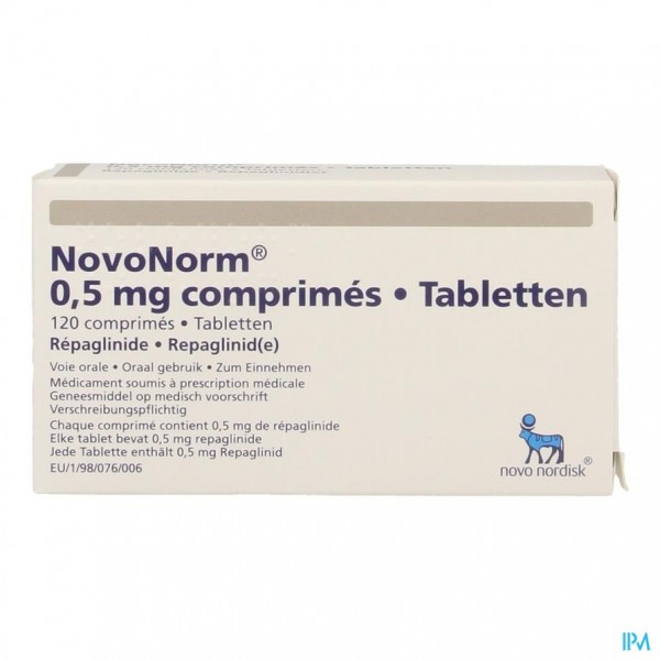 Novonorm Comp 120 X 0,50mg | Apotheek Sollie