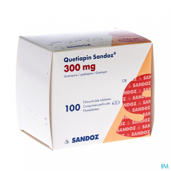 Quetiapin Sandoz Filmomh Tabl 100 X 300mg | Apotheek Sollie