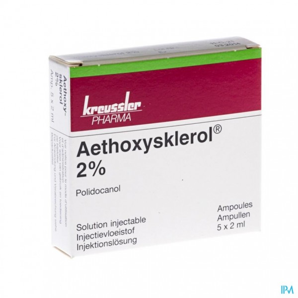 Aethoxysklerol Amp. 5 X 2ml 2 %