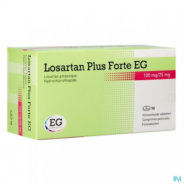 Losartan Plus Forte EG 100 Mg/25,0Mg Tabl98 Apotheek Sollie