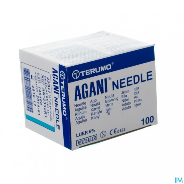 Terumo Naald Agani 23g 1 1/4 Rb Blauw 5