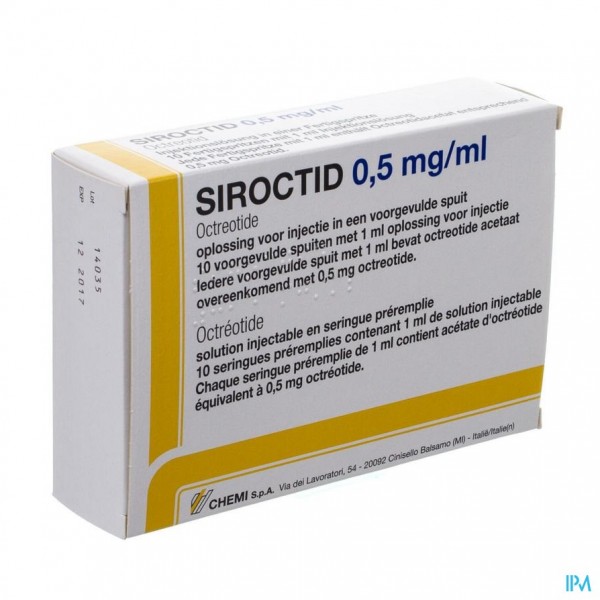 Siroctid 0,5mg/ml Voorgev. Spuit 10 X 1ml