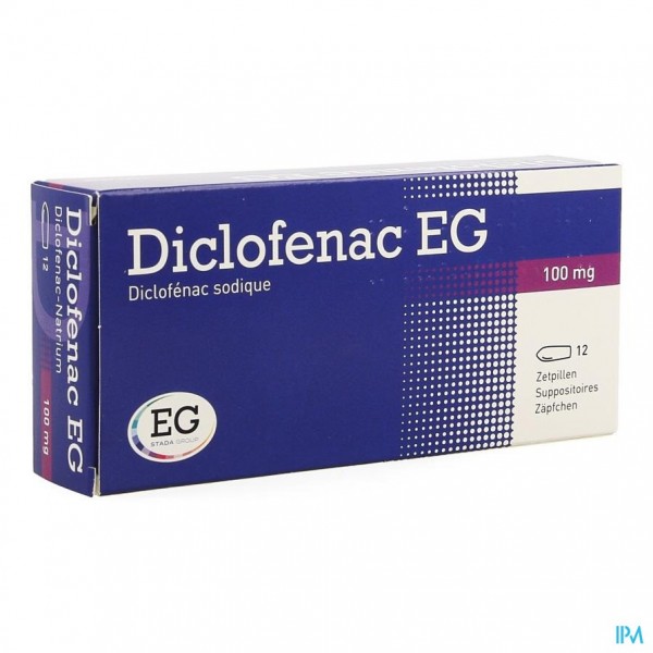 Diclofenac EG Suppo 12x100mg