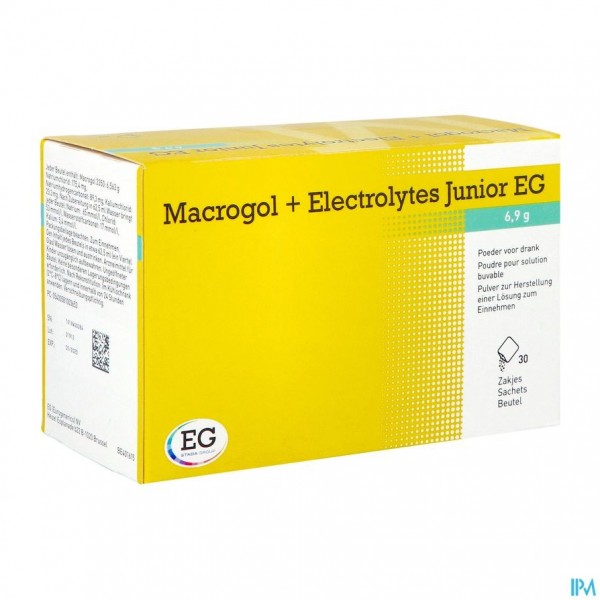 Macrogol+Electrolytes Junior EG 6,9G Pdr Sach 30