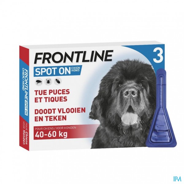 Frontline Spot On Hond Pipet 3x4,02ml | Apotheek Sollie