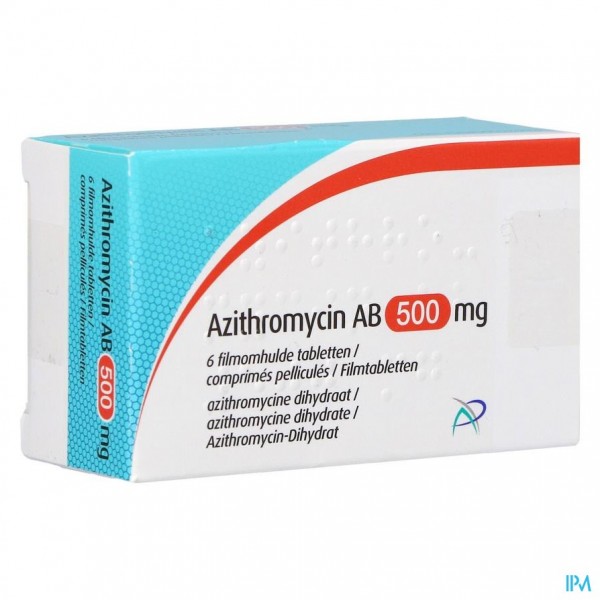 Azithromycine 500mg EG Tabl Omhulde 6x500 mg